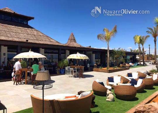 Terraza de Maraú Beach Club. Puerto Rey, Vera, Almería