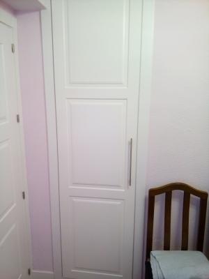 Frente abatible lacado blanco