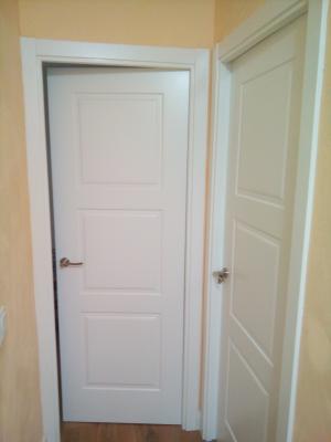 Puertas Lacado blanco modelo 3 cuadros