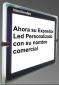 cartel escaparate con led economico