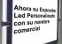 cartel escaparate con led economico