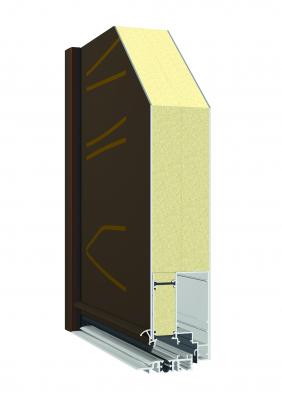 Puerta Monopanel: sección panel 