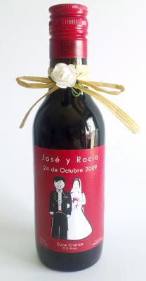 botellita personalizada vino cune rioja