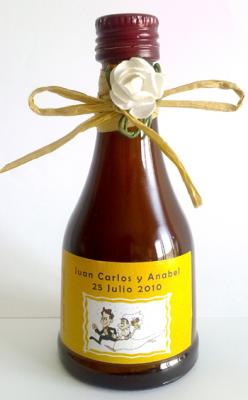 botellitas licor para bodas crema catalana