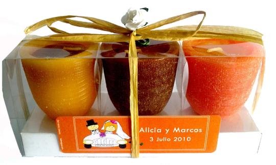 detalles para invitados bodas velas