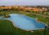 Piscina privada con isla