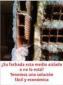 Corte de fachada sin aislar adecuadamente.
