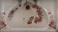 Lavabo decorado.