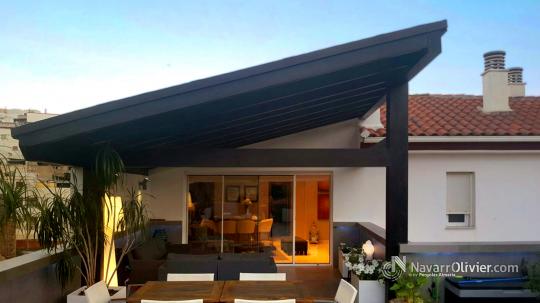 Pérgola para terraza de ático