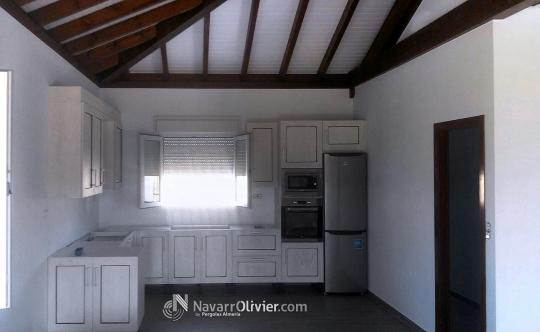 Interior de vivienda rural en entramado ligerio