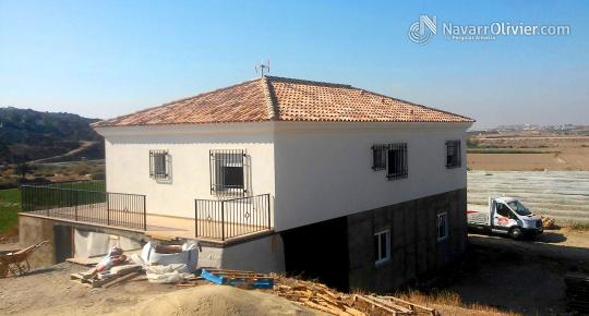 Vivienda rural en entramado ligero acabado en Sate