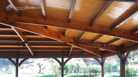 Construcción en vigas de madera Laminada