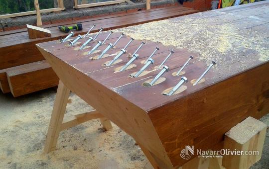 Montaje de estructura de madera