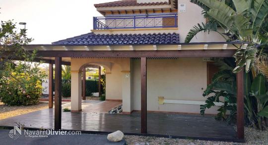 Pergola de madera para duples, Mojacar