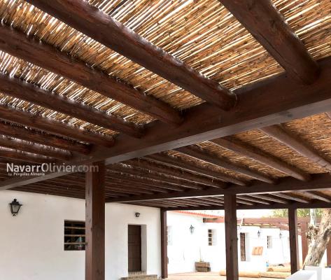 Sombraje en madera y cañizo, Almeria
