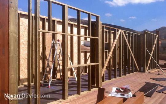 Construcción de restaurante en madera. Chiringuito Bongora