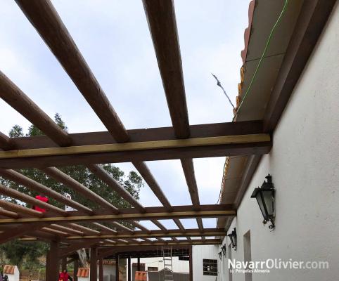 Montaje de pergolas de madera en Murcia