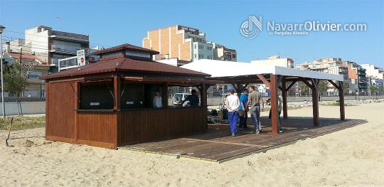 Chiringuito de 20 m2 en madera para exterior