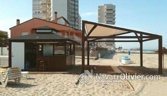 Chiringuito desmontable de 20 m2 en madera
