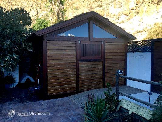 Caseta en madera para exterior de vivienda