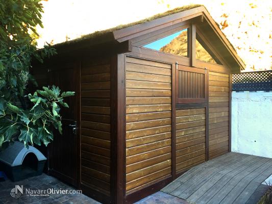 Trastero en madera tratada para exterior