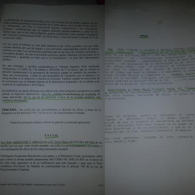 Sentencias del juez