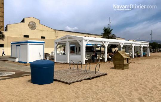 Chiringuito Wayra Badalona construido por navarrolivier.com