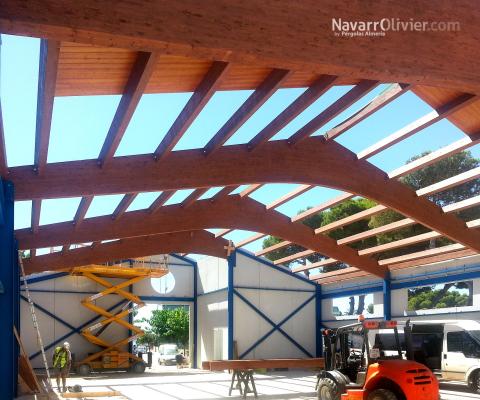 Cubiertas tecnicas en madera laminada
