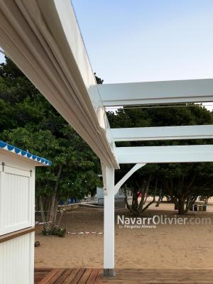 Pergola porta toldo para chiringuito en Tenerife