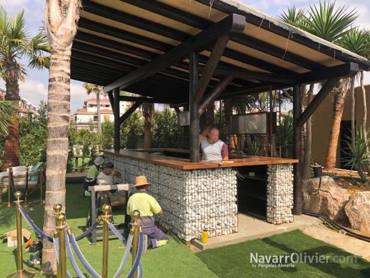 Barra para terraza de Maraú beach club, Almería