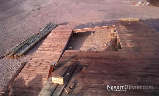 Rampa de acceso en madera autoclave