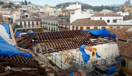 Rehabilitacion de cubierta de madera tradicional en Granada
