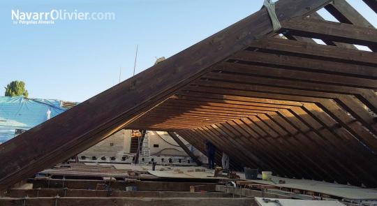 Rehabilitacion de cubierta, Clausto Facultada de Derecho de Granada