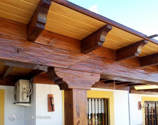 porche de madera rústico