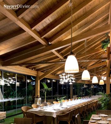 Terraza con cerramiento de resturante