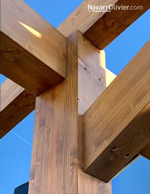 Estructura de madera laminada