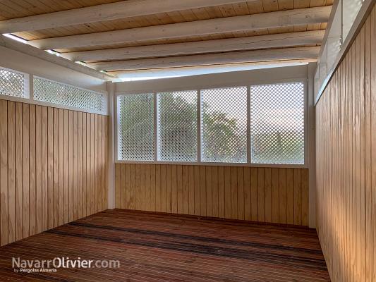 Sala de ejercicios en madera