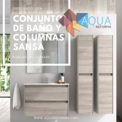 Conjunto de baño y columnas sansa