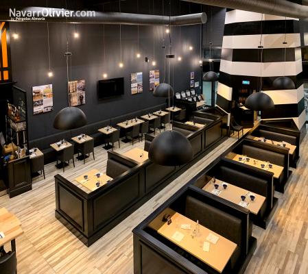 Reforma y construcción en madera de restaurante