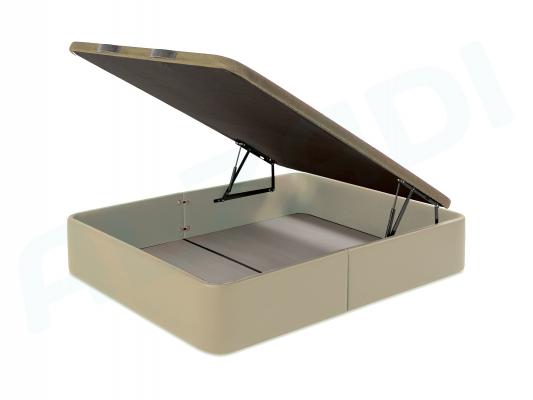 Canapé Abatible tapizado en Polipiel Beige