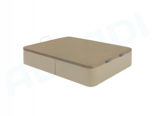 Canapé Abatible cerrado tapizado en Polipiel Beige 