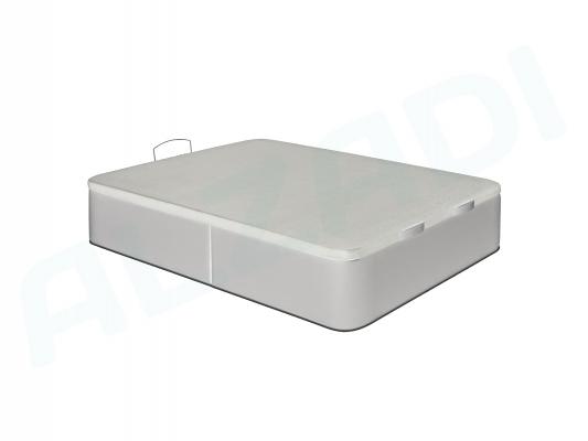 Canapé Abatible cerrado tapizado en Polipiel Blanco 