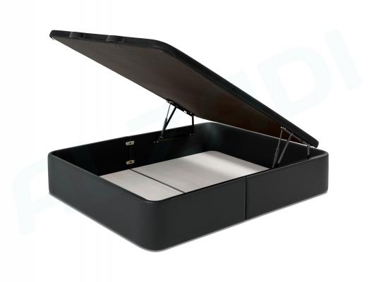 Canapé Abatible tapizado en Polipiel Negro