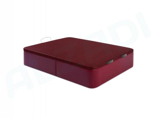 Canapé Abatible cerrado tapizado en Polipiel Rojo 