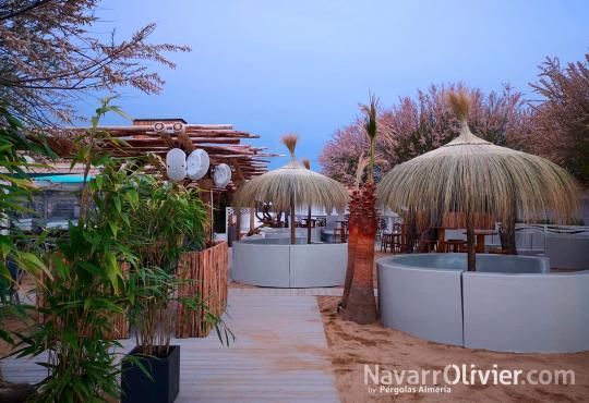 Terraza de chiringuito en Francia