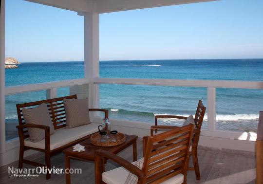 terraza para piso vacacional en Cabo de Gata Almería