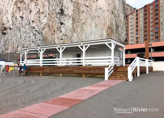 Beach club Bella Vita, eastern beach, Gibraltar