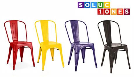 Silla TOL, acero