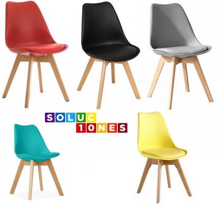 Taburete Torre4p, madera, polipropileno