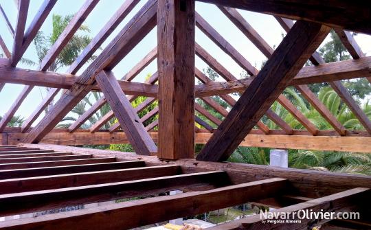 Estructuras de madera a partir de madera recuperada centenaria